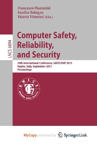 Cover for Computer Safety, Reliability, and Security