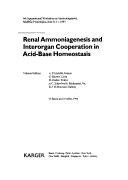 Cover for Renal ammoniagenesis and interorgen cooperation in acid-base homeostasis