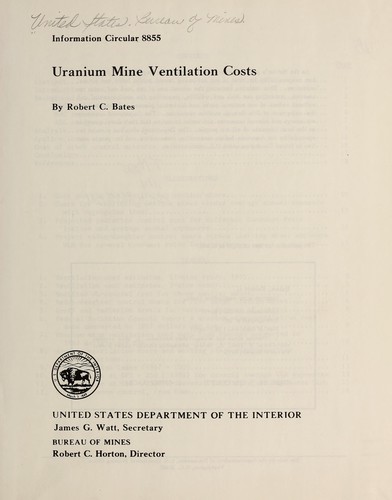 Cover for Uranium mine ventilation costs