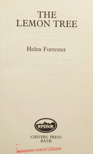 Cover for The Lemon Tree
