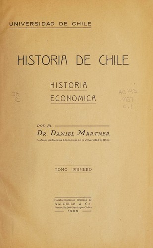 Cover for Historia de Chile