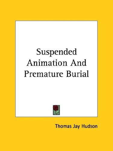 Cover for Suspended Animation and Premature Burial