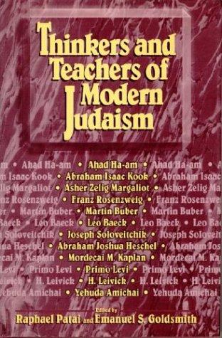 Cover for Thinkers and teachers of modern Judaism