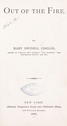 Cover for Out of the fire