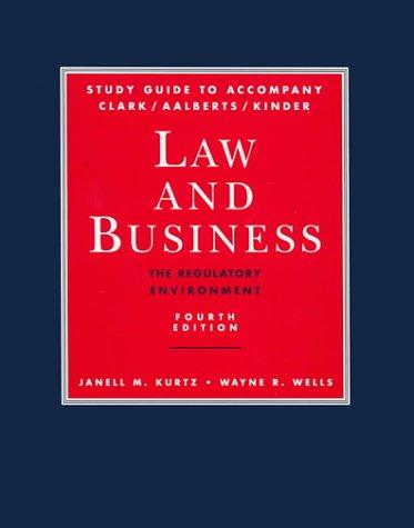 Cover for Study Guide to accompany Law and Business