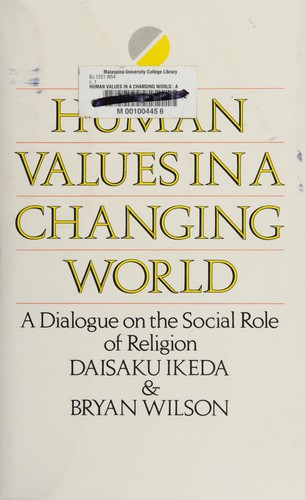 Cover for Human Values in a Changing World