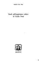Cover for Studi sull'empirismo critico di Giulio Preti