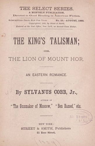 Cover for The king's talisman