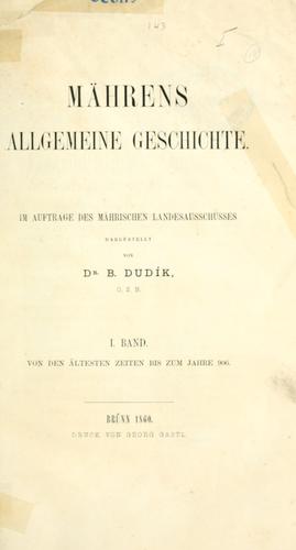 Cover for Mährens allgemeine Geschichte.