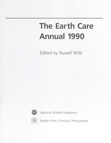 Cover for Earth Care Annual 1990