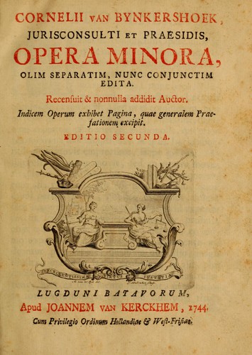 Cover for De dominio maris dissertatio