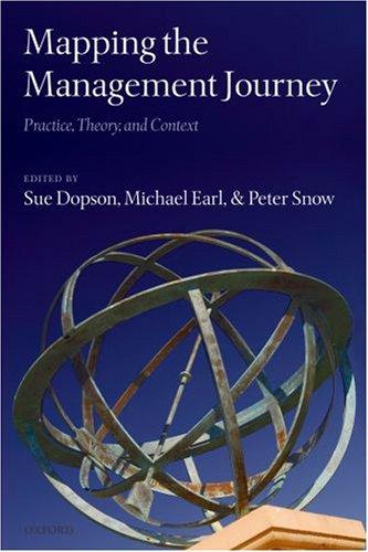 Cover for Mapping the Management Journey