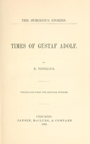 Cover for Times of Gustaf Adolf