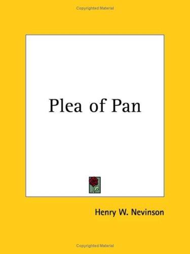 Cover for Plea of Pan