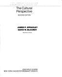 Cover for Anthropology, the cultural perspective