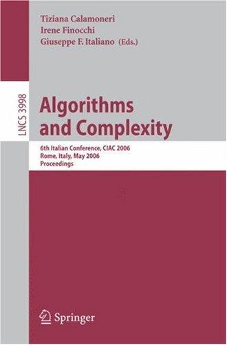 Cover for Algorithms and Complexity