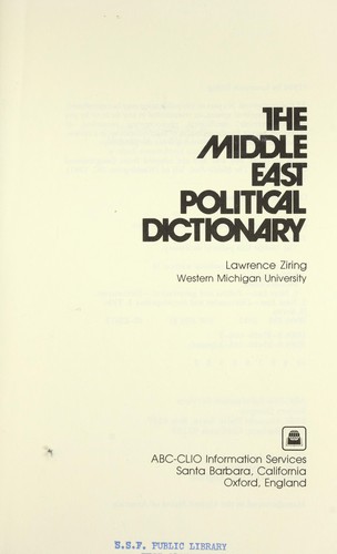 Cover for Middle East