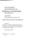 Cover for Settlement Excavations at Borgo Le Ferriere/Satricum