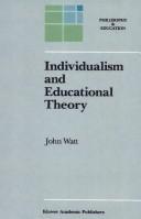 Cover for Individualism and educational theory