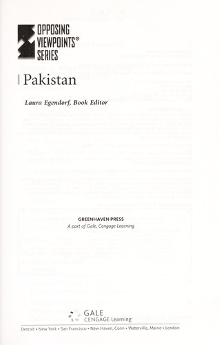 Cover for Pakistan