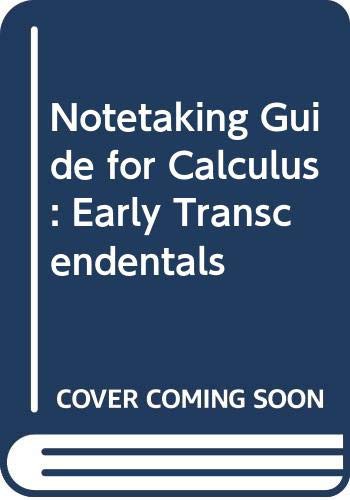 Cover for Notetaking Guide for Stewart/Clegg/Watson's Calculus
