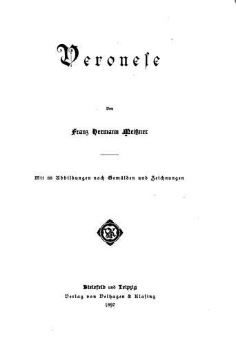 Cover for Veronese ...