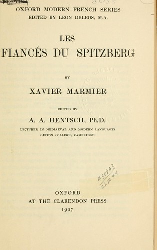 Cover for Les fiancés du Spitzberg