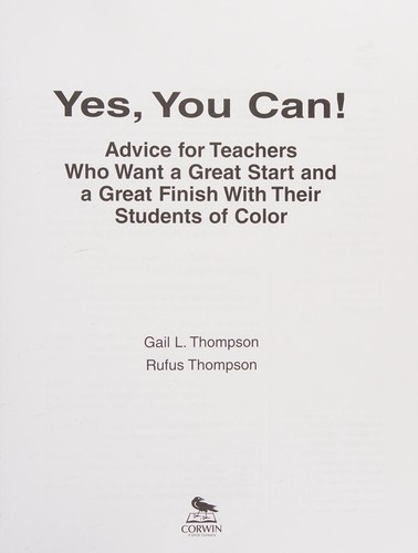 Cover for Yes, You Can!