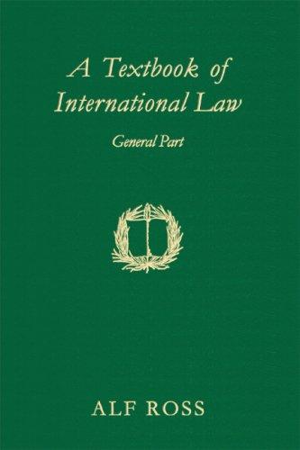 Cover for A Textbook of International Law