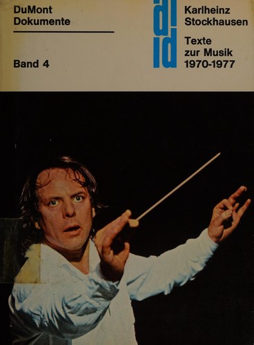 Cover for Texte zur Musik 1977-1984