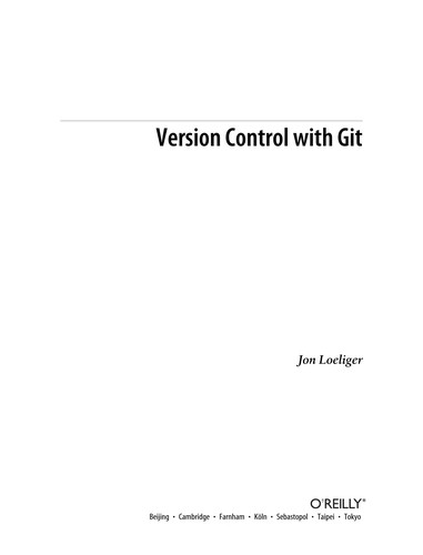 Cover for Version Control with Git