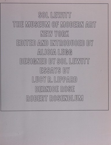 Cover for Sol LeWitt.