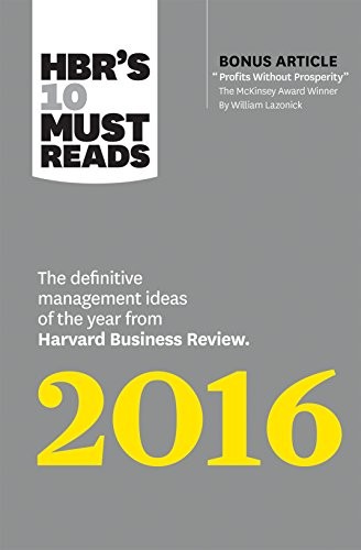 Cover for HBR's 10 Must Reads 2016