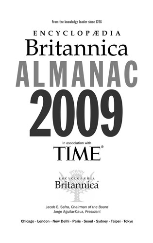 Cover for Time almanac 2009