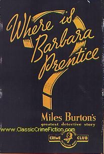 Cover for Where Is Barbara Prentice?