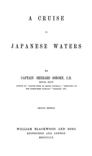Cover for A cruise in Japanese waters