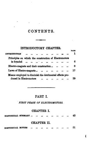 Cover for Electricity as a motive power