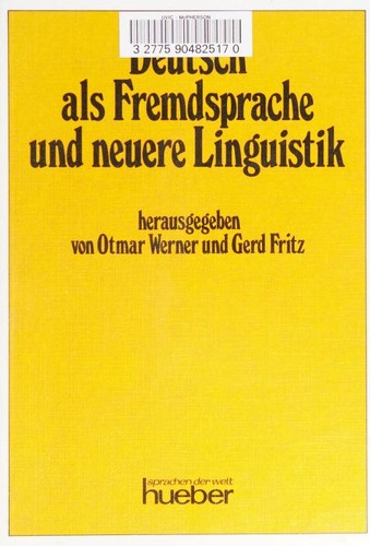 Cover for Deutsch als Fremdsprache und neuere Linguistik