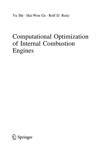 Cover for Computational optimization of internal combustion engines