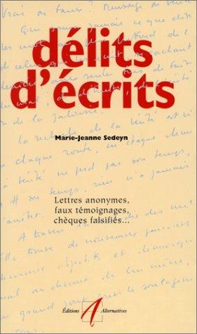 Cover for Délits d'écrits