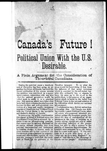 Cover for Canada's future!