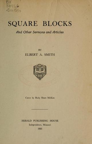 Cover for Square blocks, and other sermons and articles