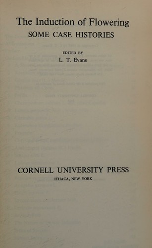 Cover for The Induction of flowering