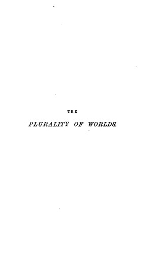 Cover for Other Worlds Than Ours: The Plurality of Worlds Studied Under the Light of Recent Scientific ...