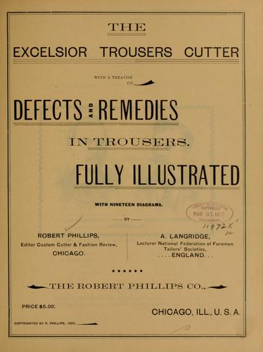 Cover for The excelsior trousers cutter