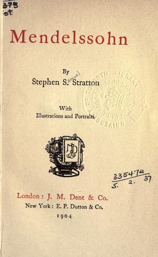 Cover for Mendelssohn.