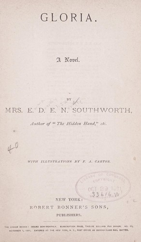 Cover for Gloria