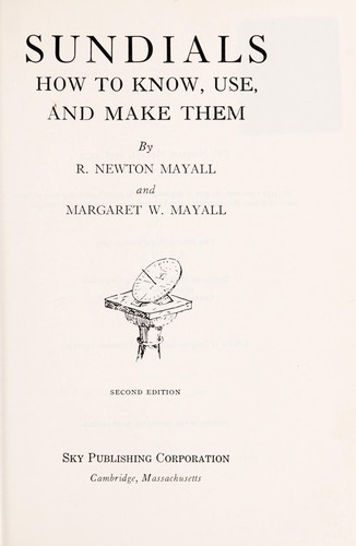 Cover for Sundials, how to know, use, and make them
