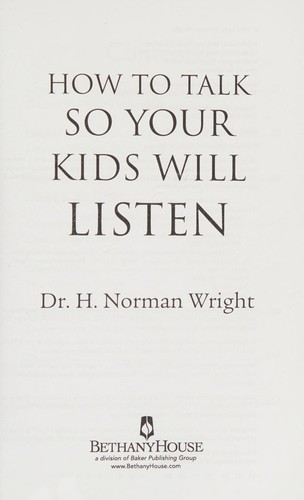 Cover for How to talk so your kids will listen