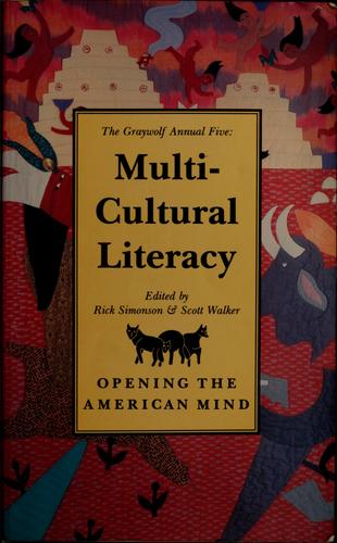 Cover for Multi-cultural literacy